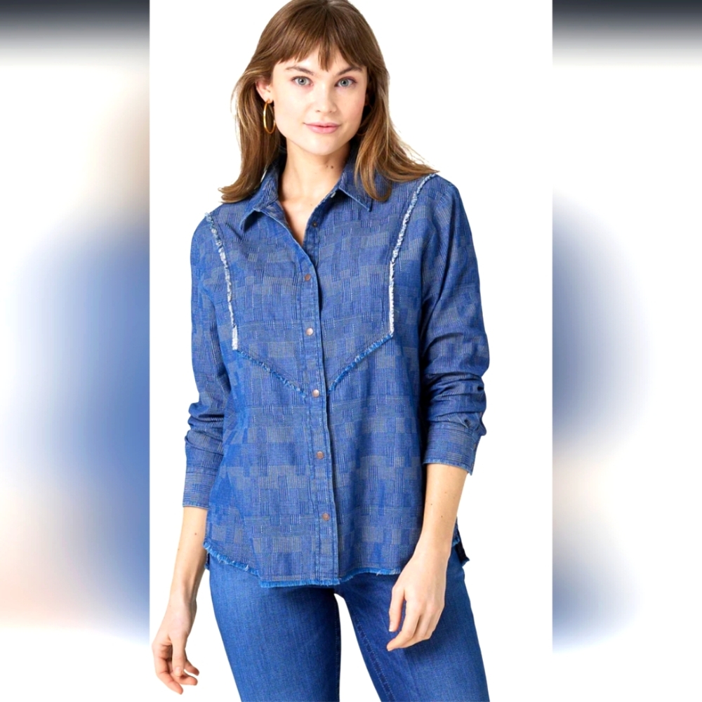 Wrangler retro denim western shirt